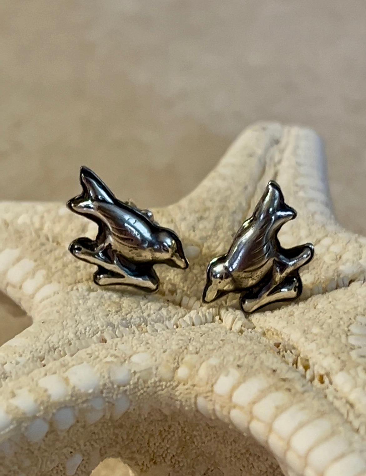 Tweet, Tweet - Sterling Silver Birdie Post Earrings