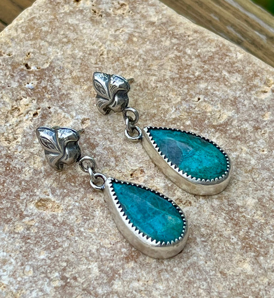 Fleur de lis - Sterling Silver Earrings