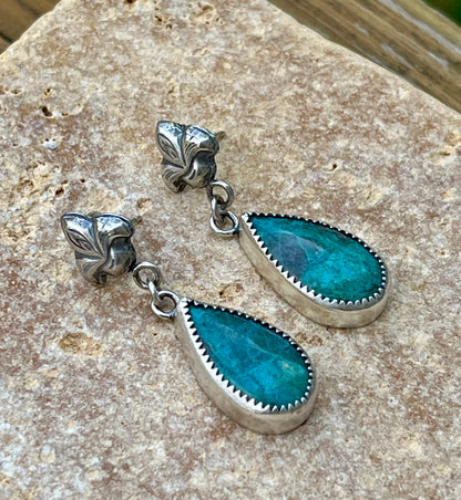 Fleur de lis - Sterling Silver Earrings