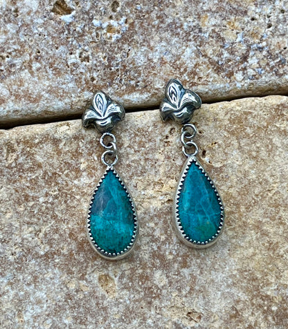Fleur de lis - Sterling Silver Earrings