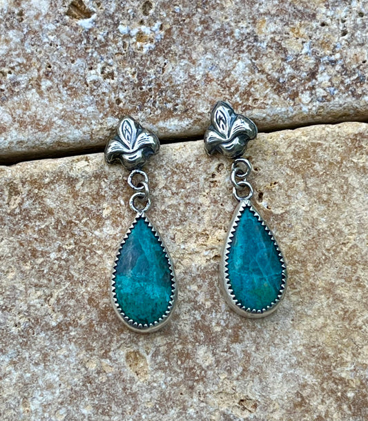 Fleur de lis - Sterling Silver Earrings