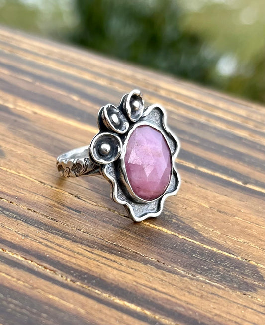 I Like Pink - Pink Sapphire & Sterling Silver Ring